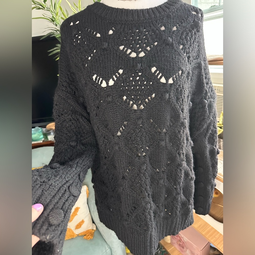 Zara Black Chunky Sweater